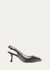 Roger Vivier Women Fringed Wash Denim Sling Dec 65 In Nero