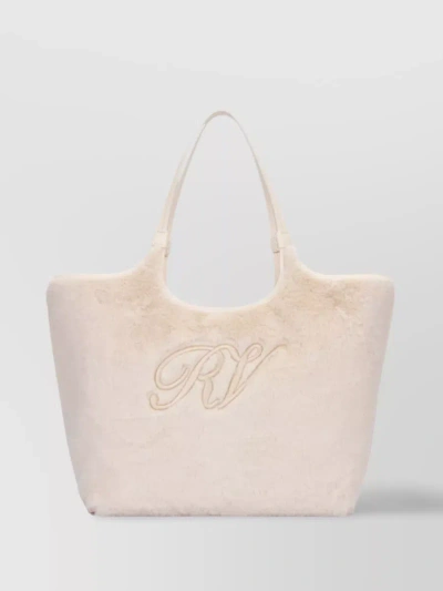 Roger Vivier Fur-textured Tote With Twin Handles In Pastel