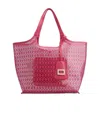Roger Vivier Geometric-printed Tote Bag In Pink