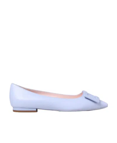 Roger Vivier Gomettine Ballet Flats In Blue