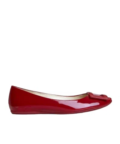 Roger Vivier Gommet Ballet Shoes In Red