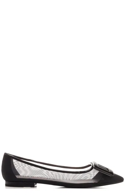 Roger Vivier Gommetine Ballet Flats In Black