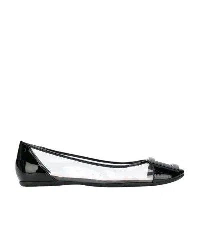 Roger Vivier Gommette Pvc Ballet Shoes In Black