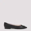 Roger Vivier Black Goat Leather Gommettine 05 Ballerinas In Black