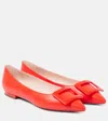Roger Vivier Gommettine Ballet Flats In Red