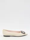 Roger Vivier Gommettine Ballerina Flats In White