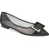 Roger Vivier Gommettine Ballerina Flats In Nero