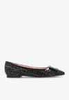 Roger Vivier Gommettine Pointed-toe Flats In Black