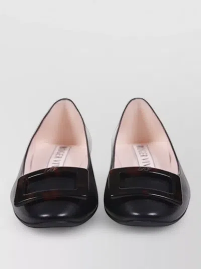 Roger Vivier Gommettine Round Toe Loafers Buckle Detail In Multi