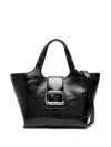 Roger Vivier Mini Viv Chock Tote Bag In Patent