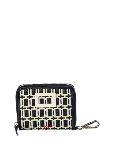 Roger Vivier Grand Vivier Zipped Coated Canvas Coin Purse In Orange