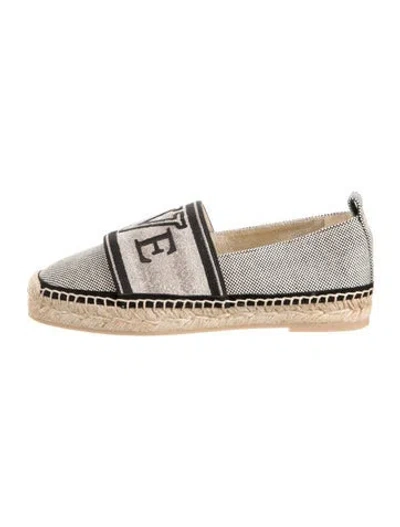 Pre-owned Roger Vivier Graphic Print Espadrilles W/ Tags In Neutrals