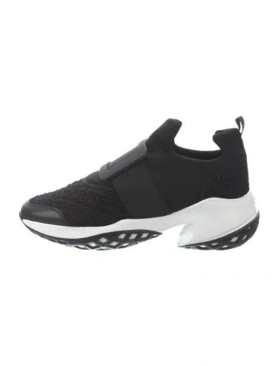 Pre-owned Roger Vivier Graphic Print Sneakers In Black