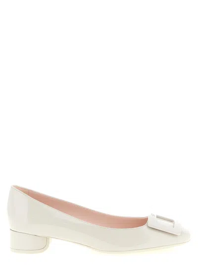 Roger Vivier Roundy Lacquered Decollete 25 Pumps For Women In White