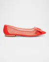 Roger Vivier Gommetine Mesh In Porcelaine Rose