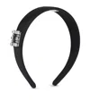 Roger Vivier Grosgrain Tres Vivier Headband In Black