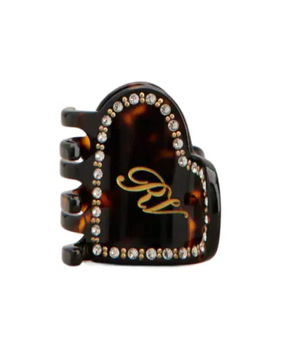 Roger Vivier Hair Clamp In Brown