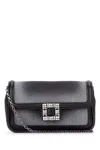 Roger Vivier Viv Jeu De Fille Denim Bag In Black
