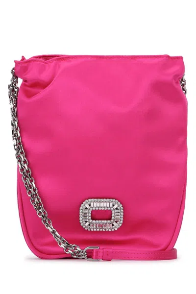 Roger Vivier Pilgrim Pocket Nano Handbag In Pink
