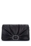Roger Vivier Chic Draped Large Handbag With Versatile Straps In Black
