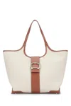 Roger Vivier Beige Choc Medium Tote In C606naturalechiaros018cognacscuro