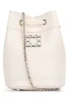 Roger Vivier Vivier Bucket Chain Embellished Shoulder Bag In Cire