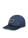 Roger Vivier Embellished Baseball Cap In Blue