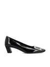 Roger Vivier Belle Vivier Patent Pumps With Metal Buckle
