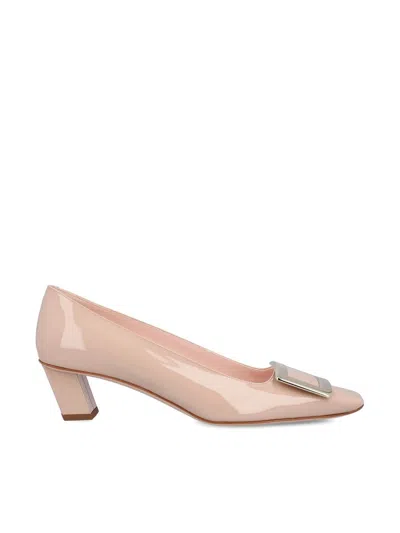 Roger Vivier Trompette 45 Pumps In Patent Leather In Pink
