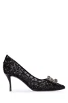 Roger Vivier "mesh Efflorescence Décol In Black