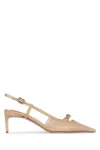 Roger Vivier Women Viv Canard Mini Buckle Sling Back Dec 55 In Desertochiaro