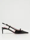 Roger Vivier 55mm Mini Buckle Leather Slingbacks In Black