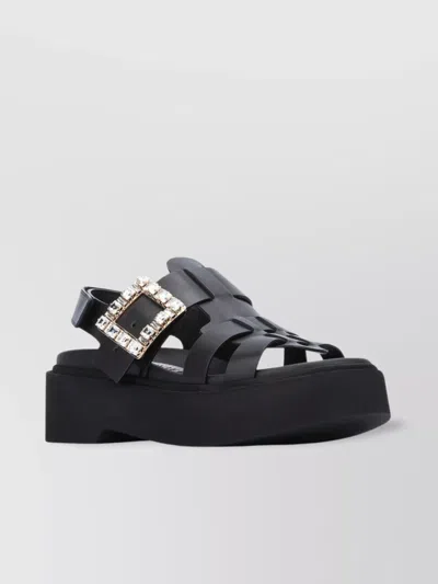 Roger Vivier High Strass Sandal Platform Chunky Sole