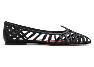 Pre-owned Roger Vivier I Love Ballerinas Leather (women's) Sneakers In Black