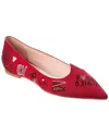 Roger Vivier Woman Ballet Flats Red Size 8 Textile Fibers In Red