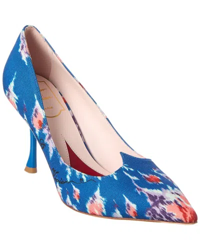 Roger Vivier I Love Vivier Grosgrain Pump In Blue