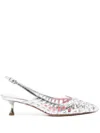 Roger Vivier I Love Vivier Multistrap Slingback Pumps In Leather