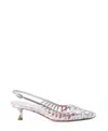Roger Vivier I Love Vivier Multistrap Slingback Pumps In Leather