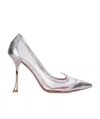 Roger Vivier I Love Vivier Pvc And Metallic Leather Pumps In White