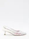 Roger Vivier I Love Vivier Multistrap Slingback Pumps In Leather In Silver