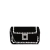 Roger Vivier Jeu De Fille Clutch Bag In Black