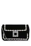 Roger Vivier Jeu De Fille Clutch Bag In Nero