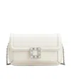 Roger Vivier Jeu De Fille Clutch Bag In White