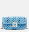 Roger Vivier Clutch Jeu De Fille Aus Raffiabast