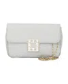 Roger Vivier Jeu De Fille Foldover Top Clutch Bag In White