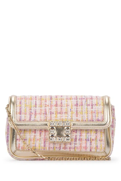 Roger Vivier Jeu De Fille Strass Buckle Clutch Bag In Multi