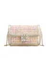 Roger Vivier Jeu De Fille Strass Buckle Clutch Bag In Nude