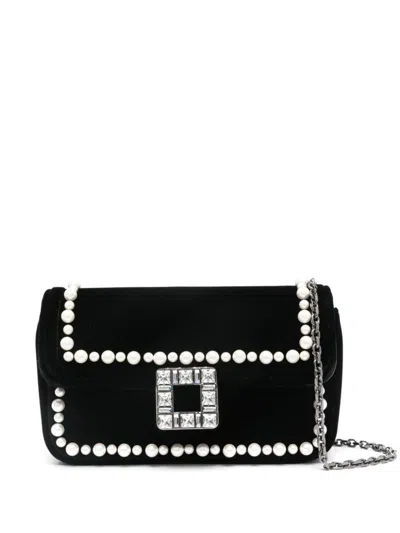 Roger Vivier Jeu De Fille Velvet Clutch
