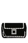 Roger Vivier Jeu De Fille Velvet Clutch