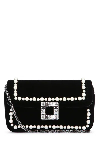 ROGER VIVIER ROGER VIVIER JEU DE FILLE VELVET CLUTCH